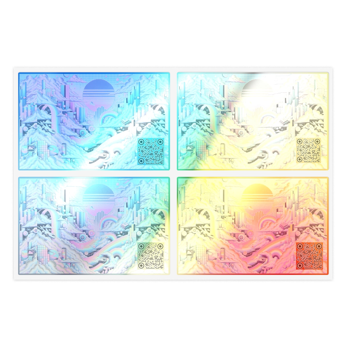 Digital Dreamland Whimsical and Nostalgic Streetwear With a Digital Twist Sticker Sheets - 8404 Design-59