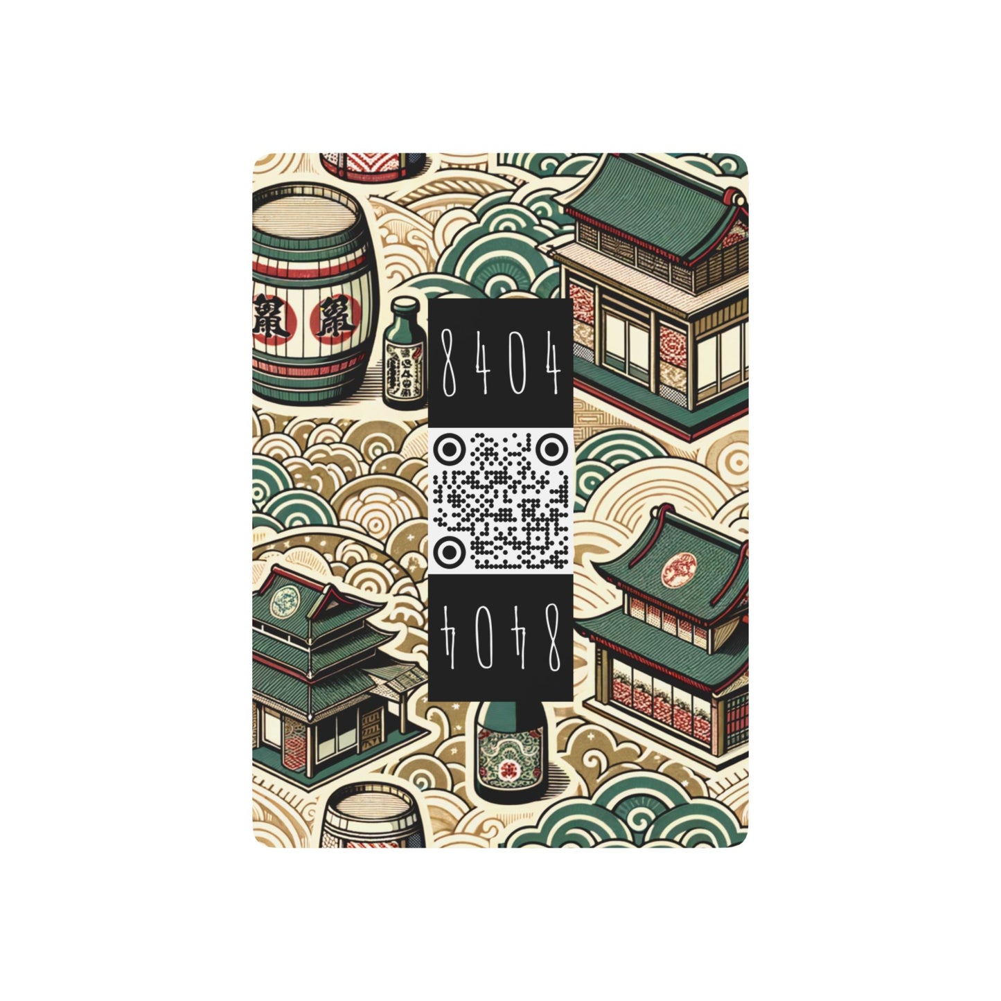 Cultural Artisanal Fusion Contemporary Cultural Elegance Poker Playing Cards - 8404 Design-68 B