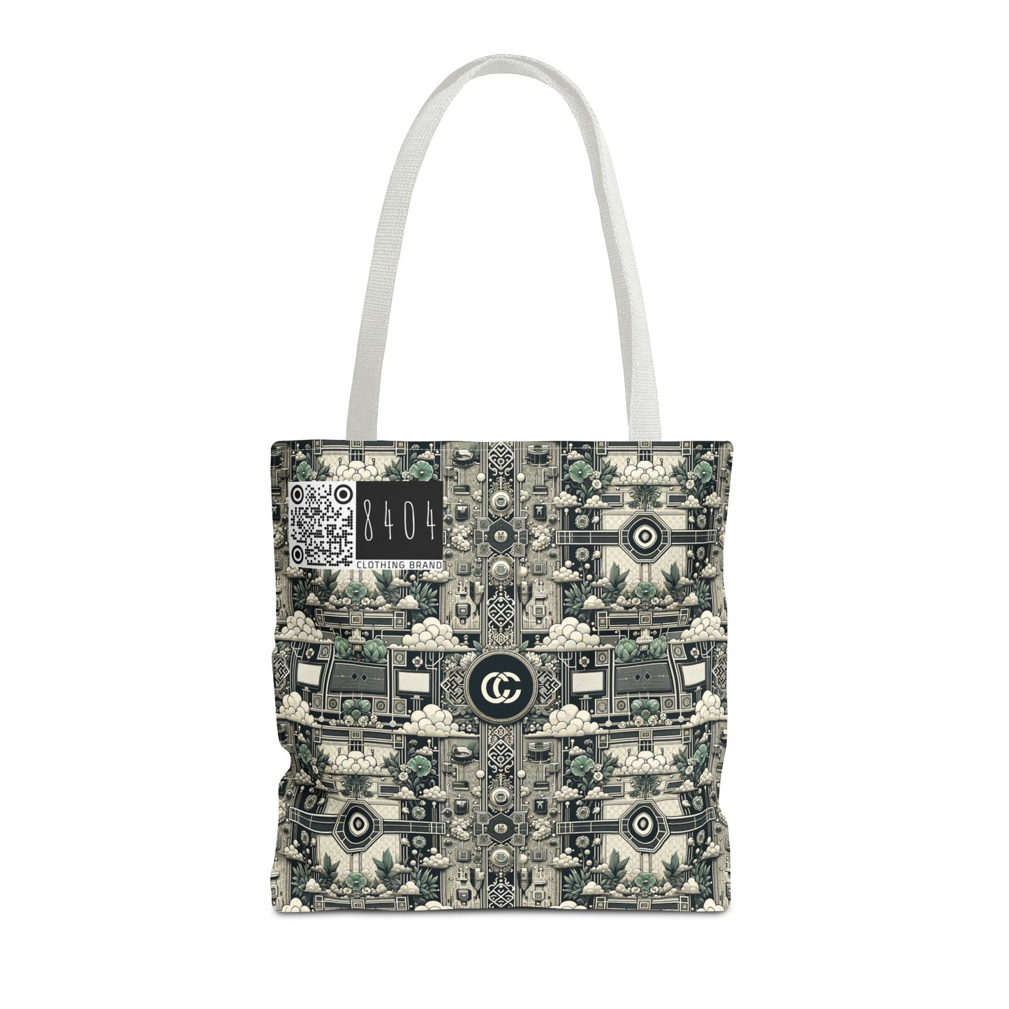Cyber Garden Party Tech Garden Extravaganza Tote Bag - 8404 Design-54