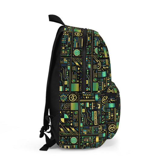 Digital Dystopia Tech Noir Backpack - 8404 Design-57
