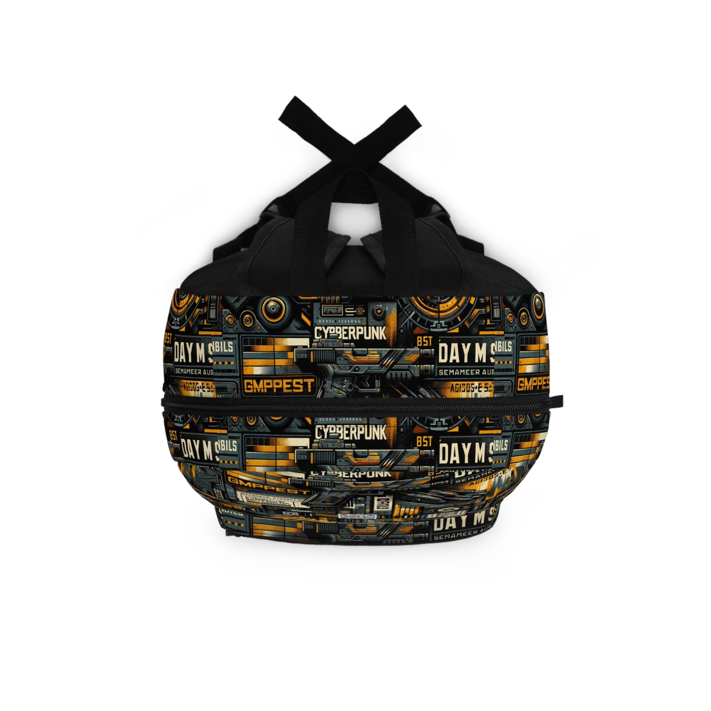 Digital Punk Futuristic Grunge Backpack - 8404 Design-42
