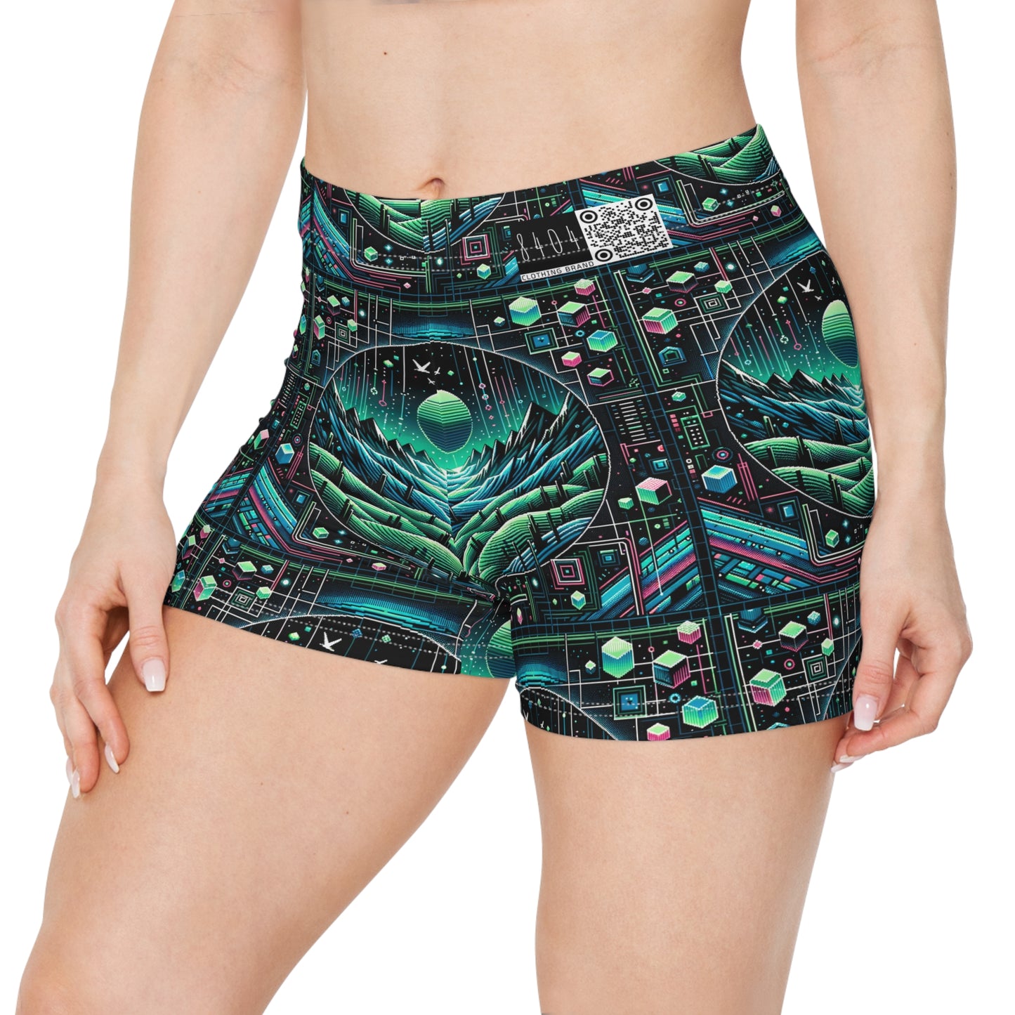Digital Adventure Graphics Digital Explorer Women's Shorts - 8404 Design-59
