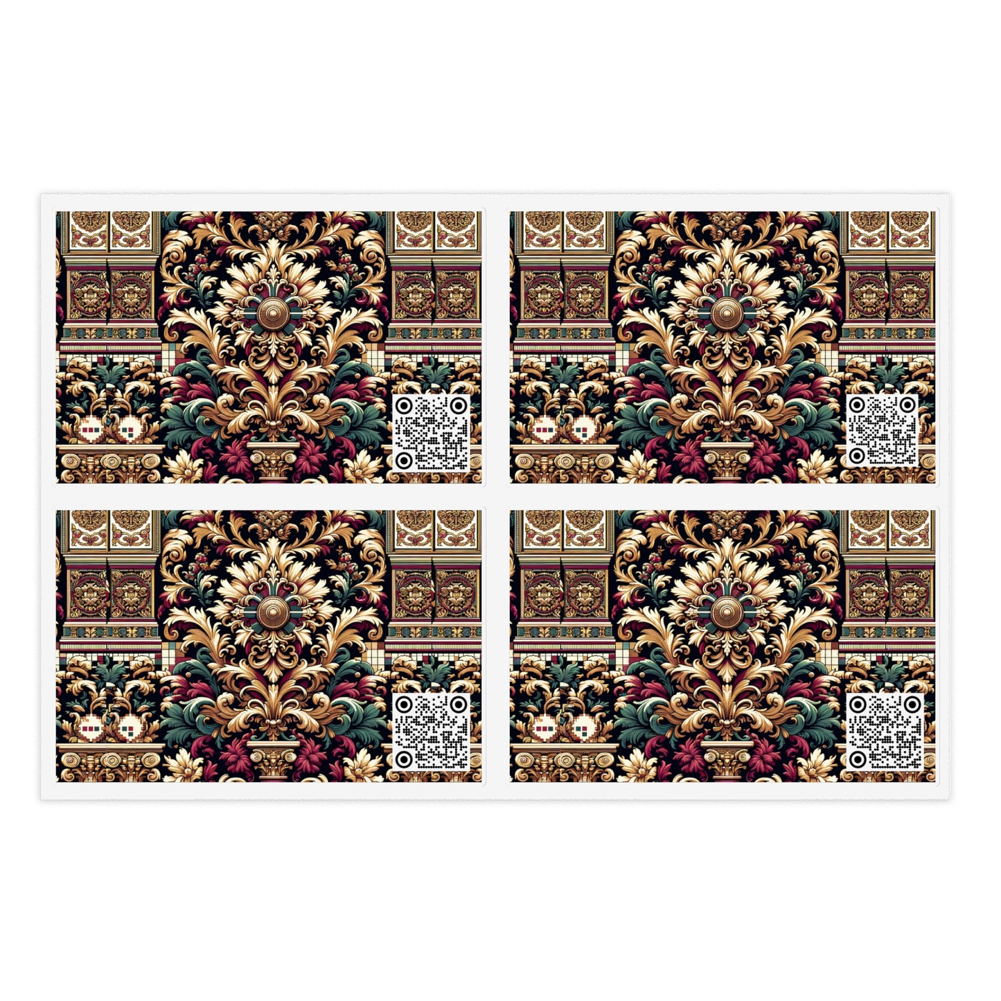 Digital Renaissance Modern Baroque Fusion Sticker Sheets - 8404 Design-57