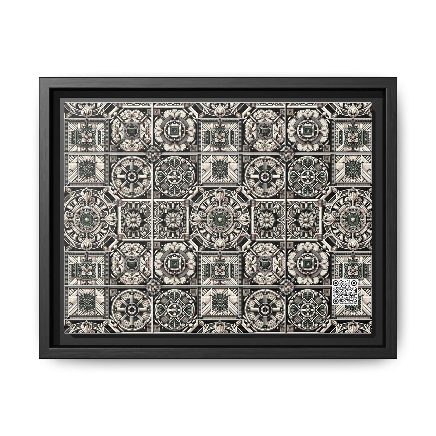 Cyber Garden Party Tech Garden Extravaganza Matte Canvas, Framed (multi-Color) - 8404 Design-45 A