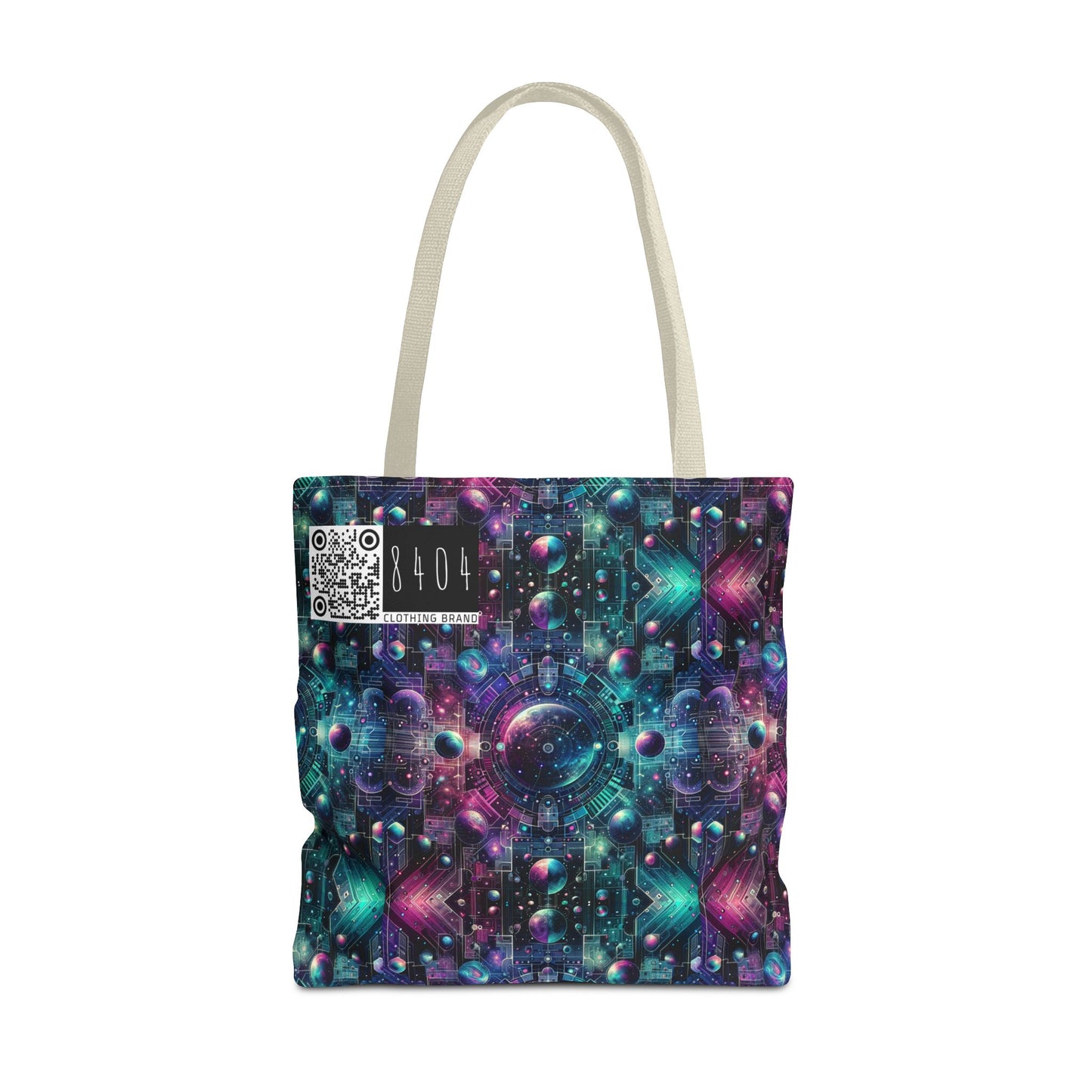 Galactic Hues Tech-Forward Cosmic Fusion Tote Bag - 8404 Design-59