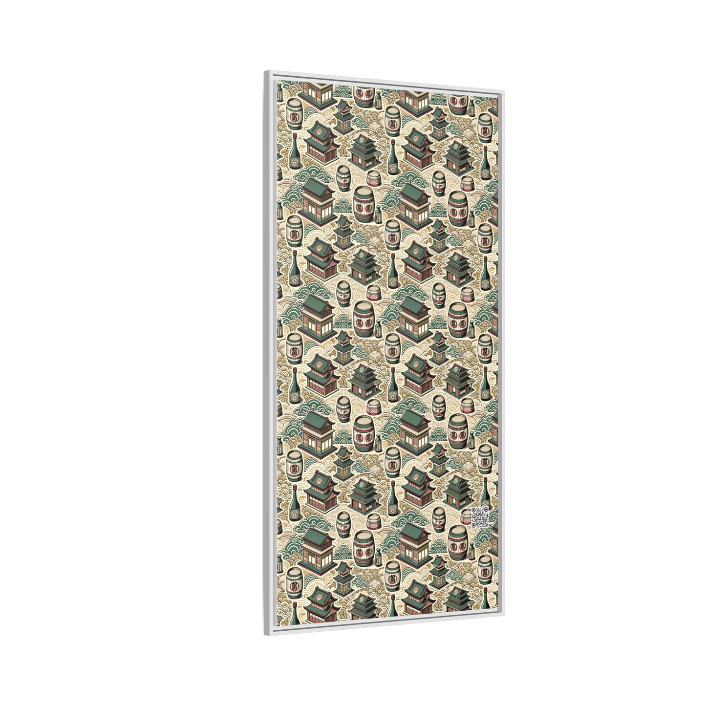 Cultural Artisanal Fusion Contemporary Cultural Elegance Matte Canvas, Framed (multi-Color) - 8404 Design-68 B