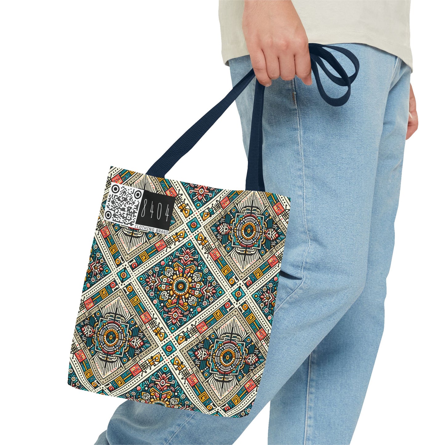 Cultural Fusion Tech Blend of Cultural Heritage With Tech-Inspired Elements Tote Bag - 8404 Design-64