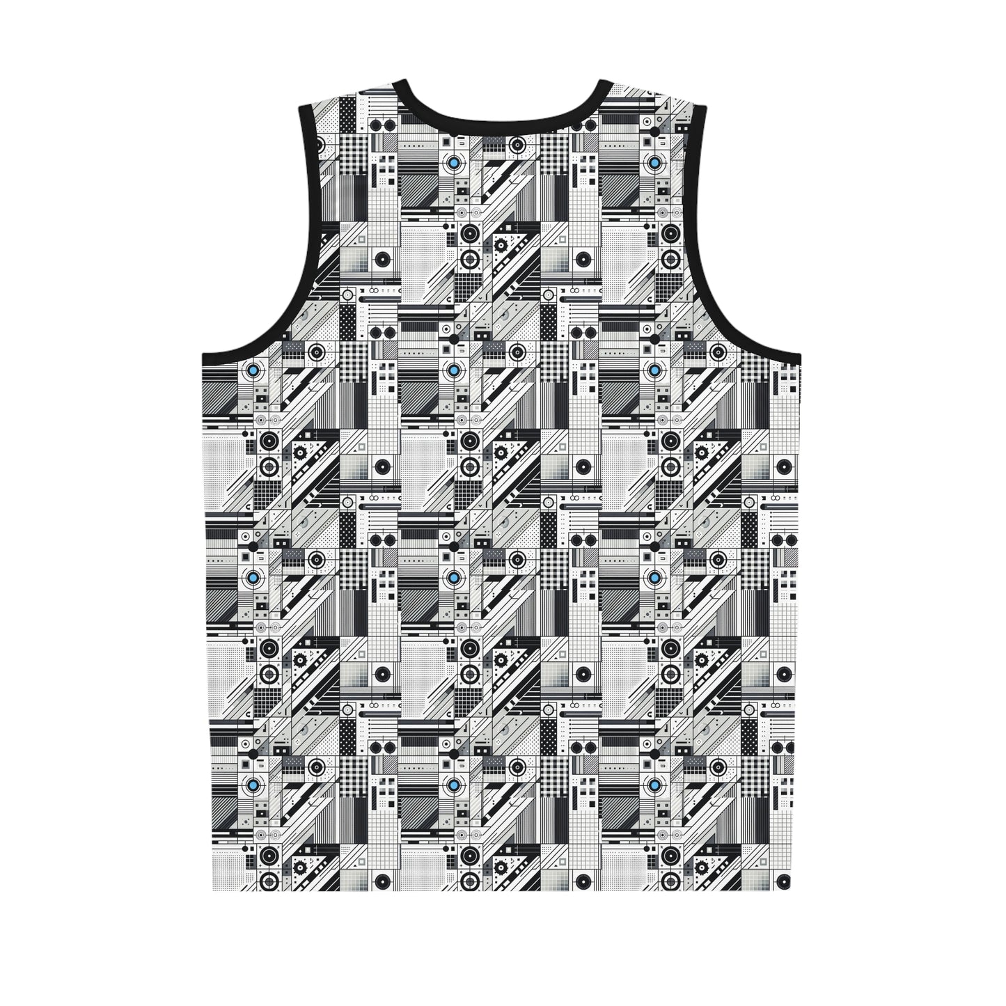 Digital Minimalism Minimalist Tech Basketball Jersey - 8404 Design-52