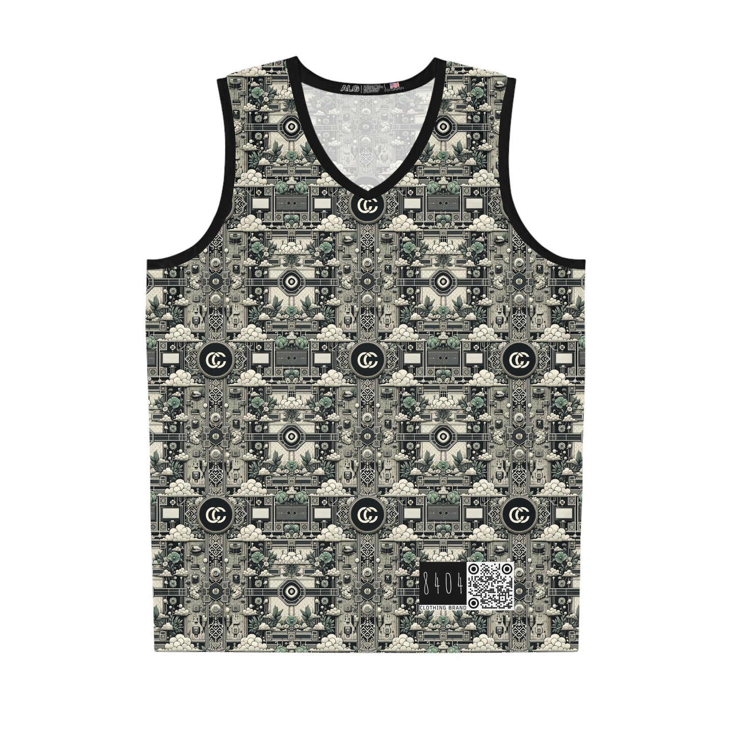 Cyber Garden Party Tech Garden Extravaganza Basketball Jersey - 8404 Design-54