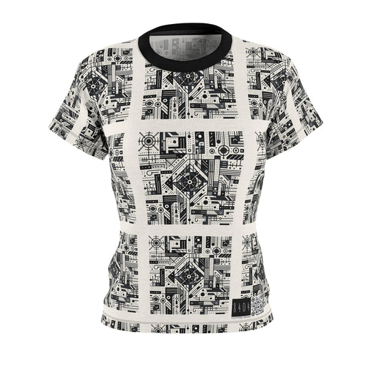 Digital Minimalism Minimalist Tech Women's Cut & Sew Tee - 8404 Design-47