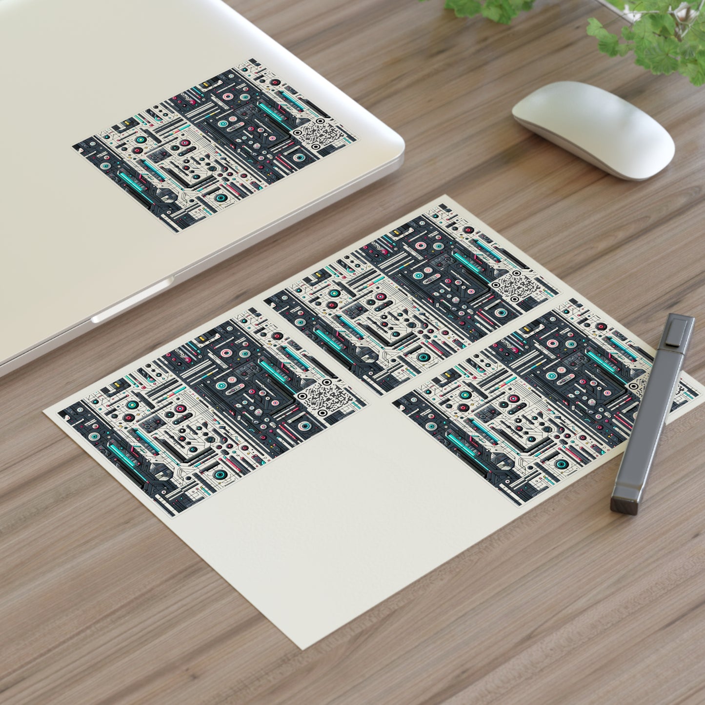 Tech Utility Gear Tech-Forward Minimalism Sticker Sheets - 8404 Design-49