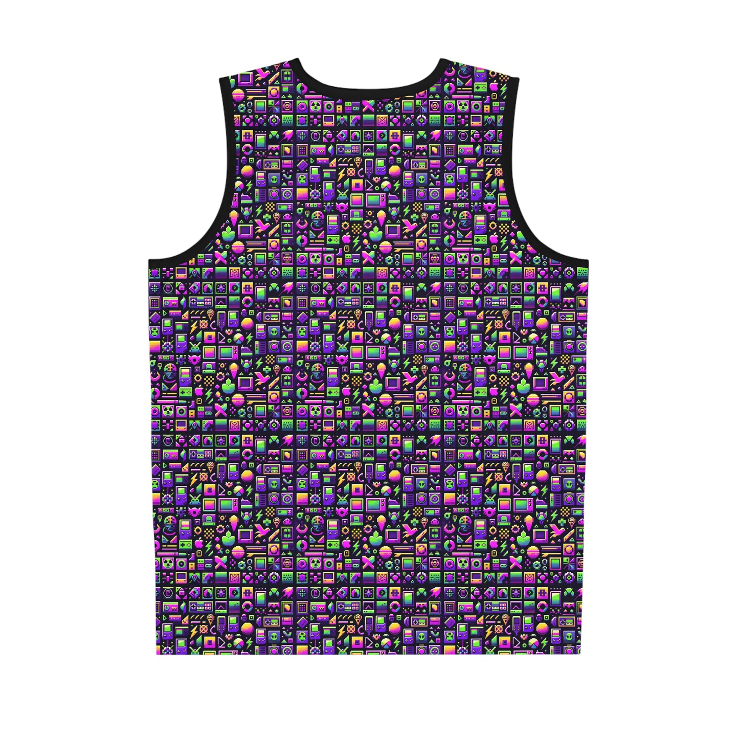 Digital Nostalgia Remix Modern Vintage Fusion Basketball Jersey - 8404 Design-49