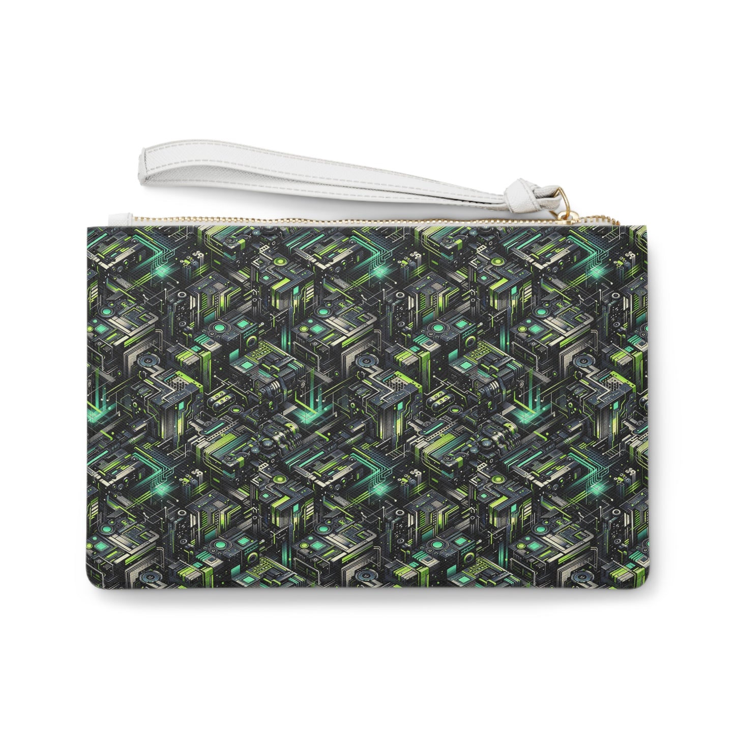 Tech-Infused Graphics Tech-Forward Streetwear Clutch Bag - 8404 Design-47