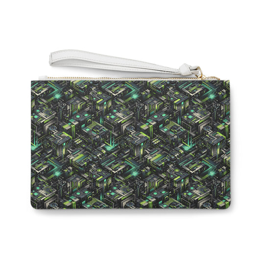 Tech-Infused Graphics Tech-Forward Streetwear Clutch Bag - 8404 Design-47