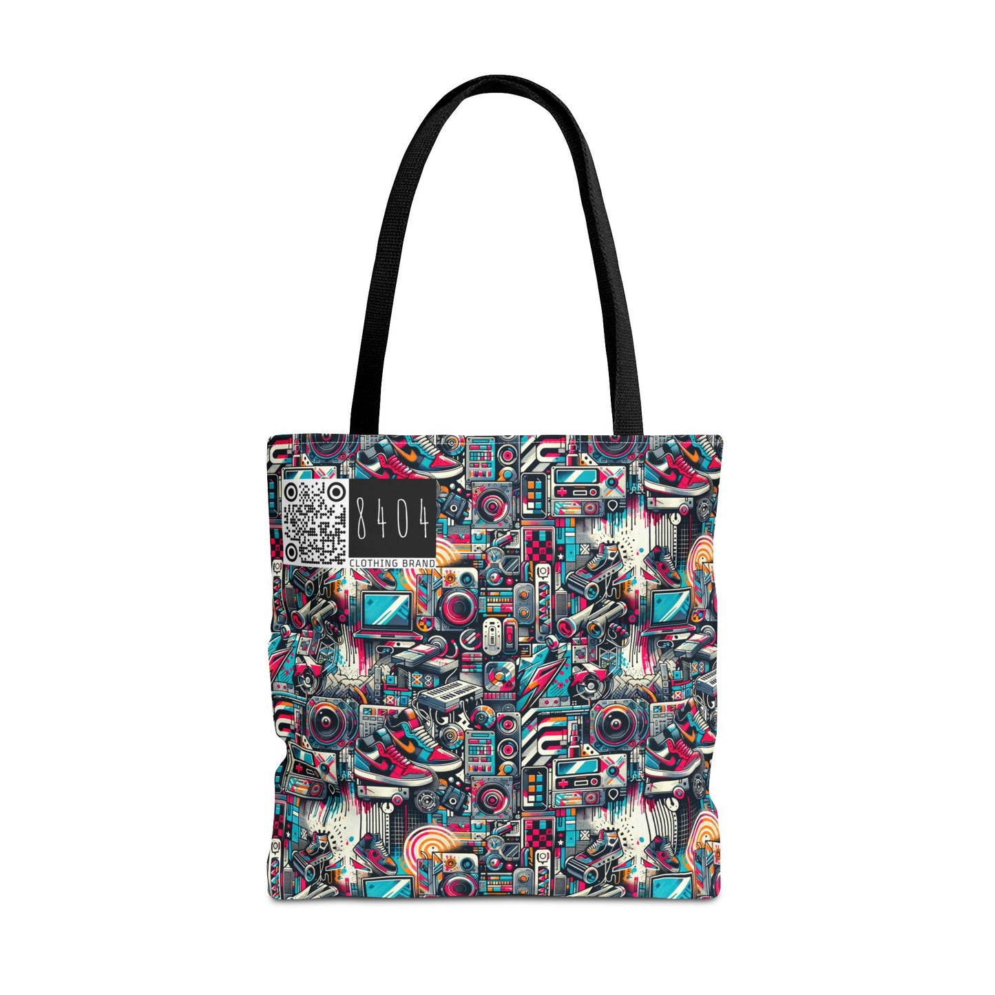 Urban Graffiti Fusion Eclectic Street Art Meets Modern Tech Culture Tote Bag - 8404 Design-50