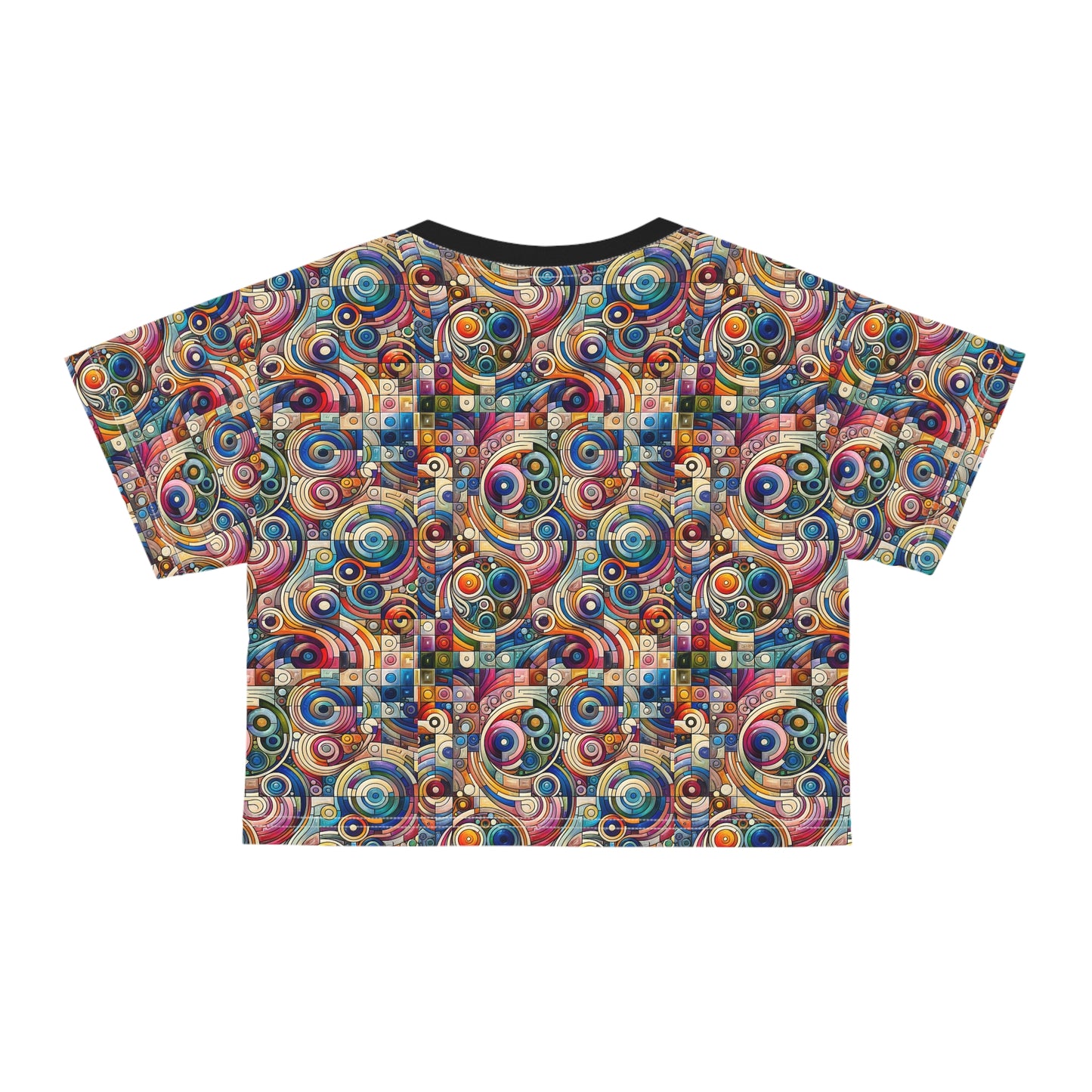 Digital Artistic Expression Artistic Streetwear Crop Tee - 8404 Design-49