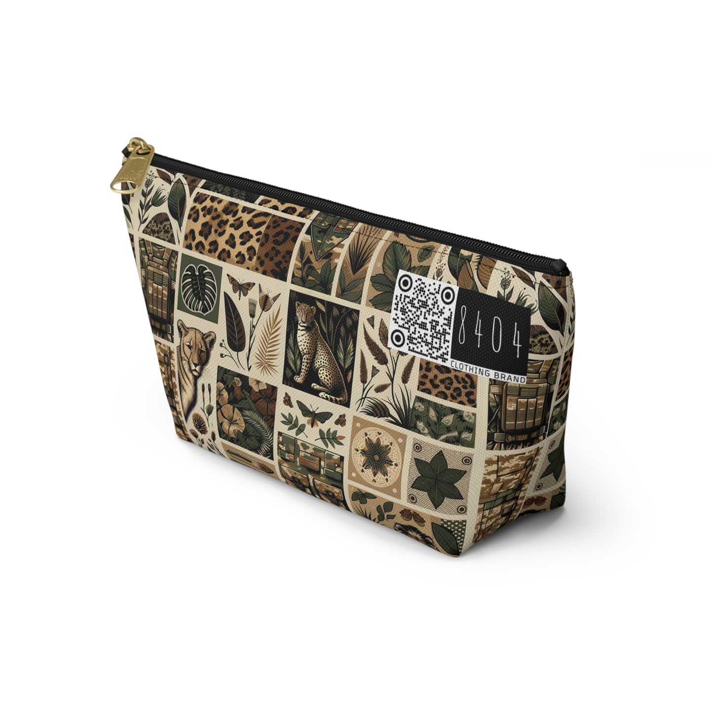 Streetwear Safari Urban Jungle Explorer Accessory Pouch W T-Bottom - 8404 Design-51