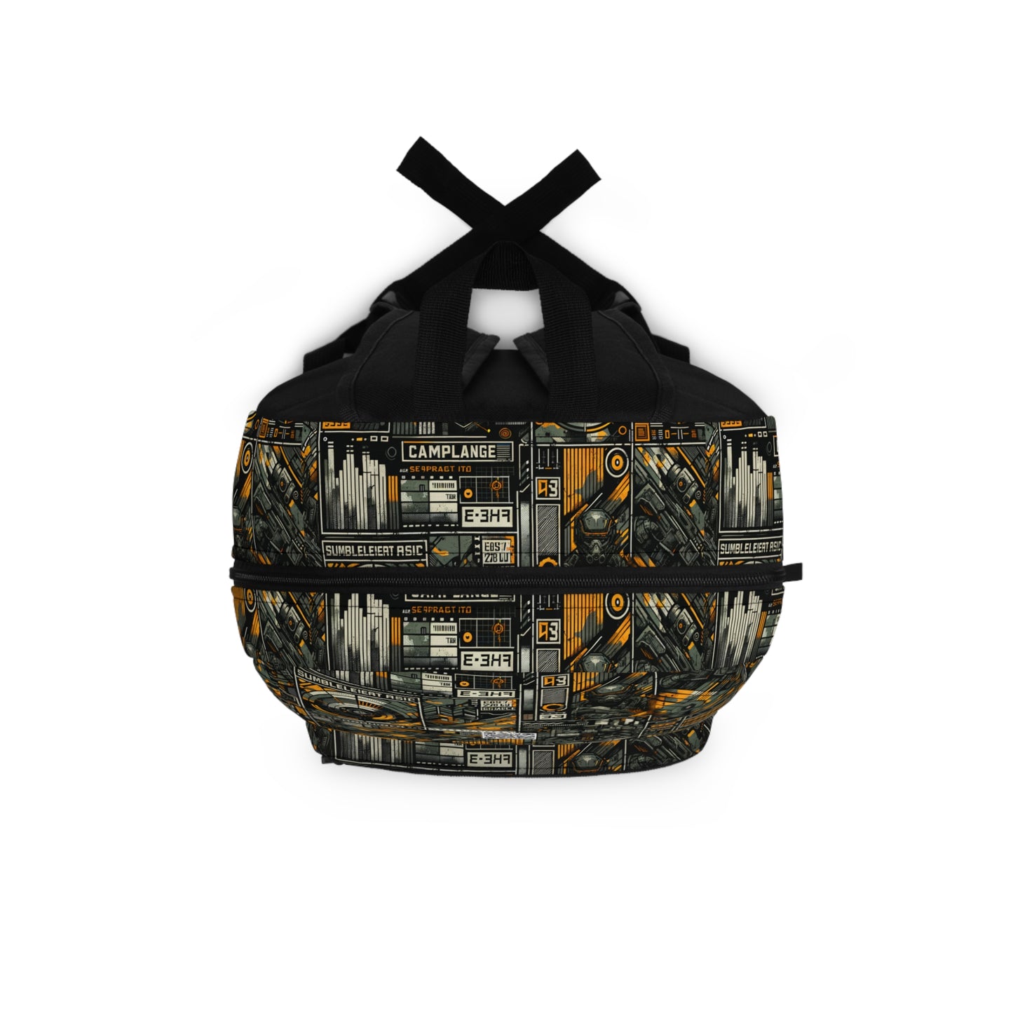 Digital Punk Futuristic Grunge Backpack - 8404 Design-52
