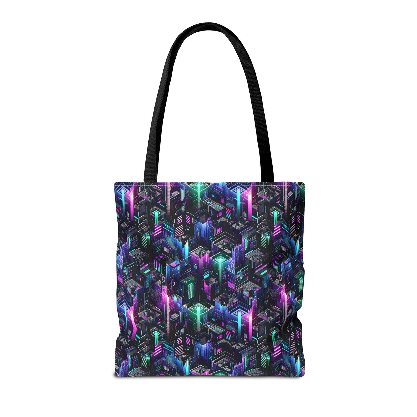 Tech Noir Graphics Futuristic Tech Aesthetics Tote Bag - 8404 Design-55