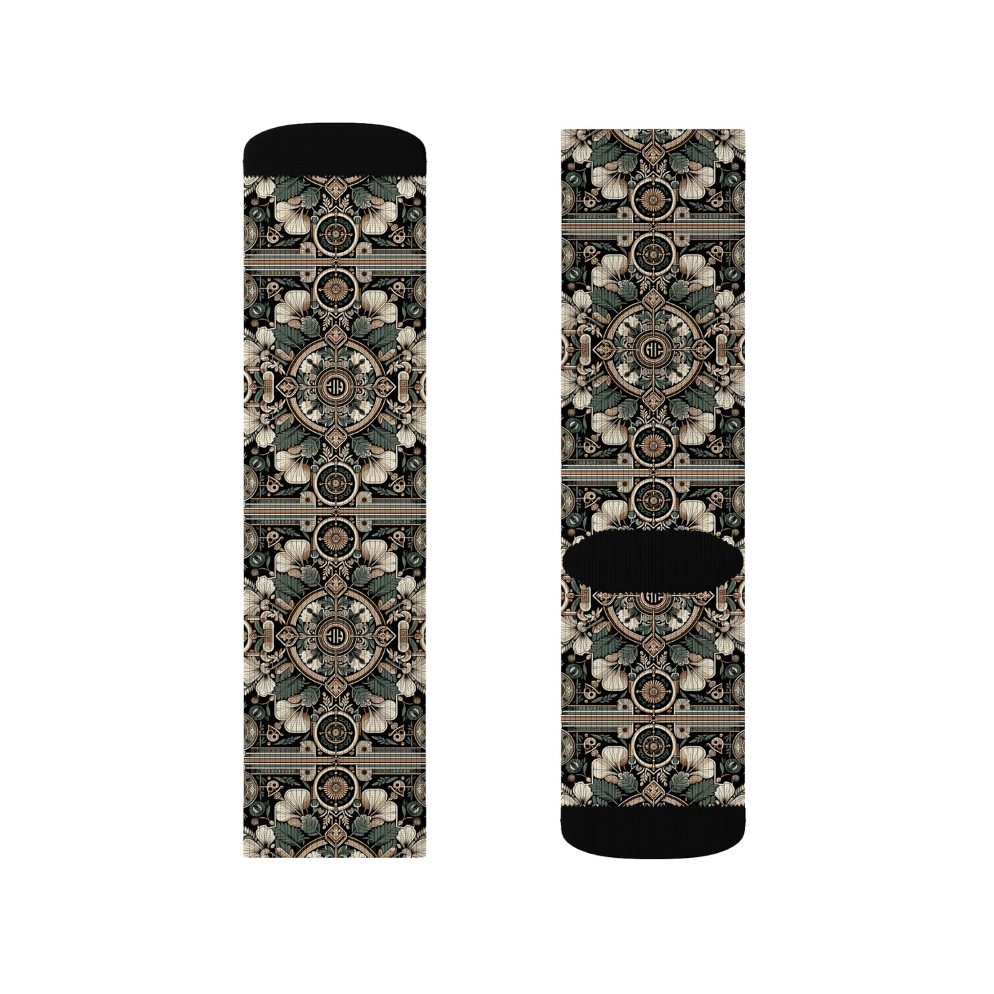 Cyber Garden Party Tech Garden Extravaganza Sublimation Socks - 8404 Design-66