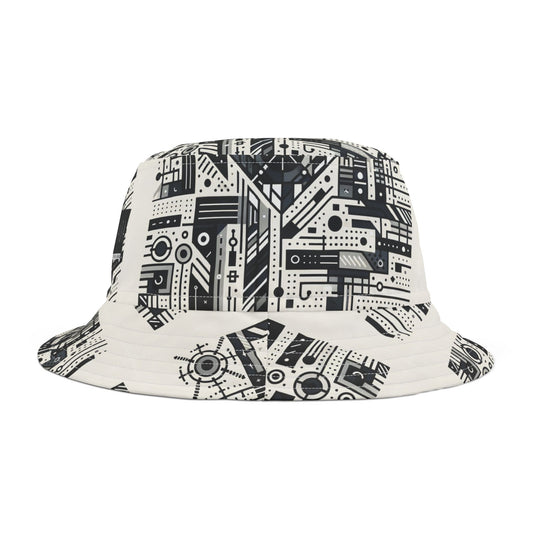 Digital Minimalism Minimalist Tech Bucket Hat - 8404 Design-47