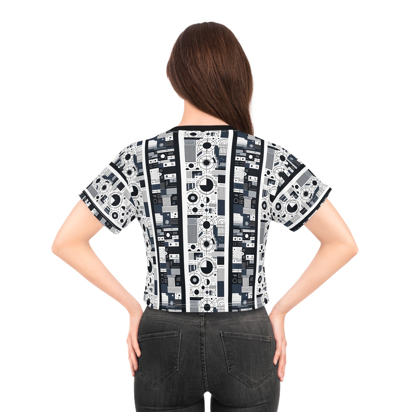 Minimalist Athleisure Minimalist Tech Crop Tee - 8404 Design-54