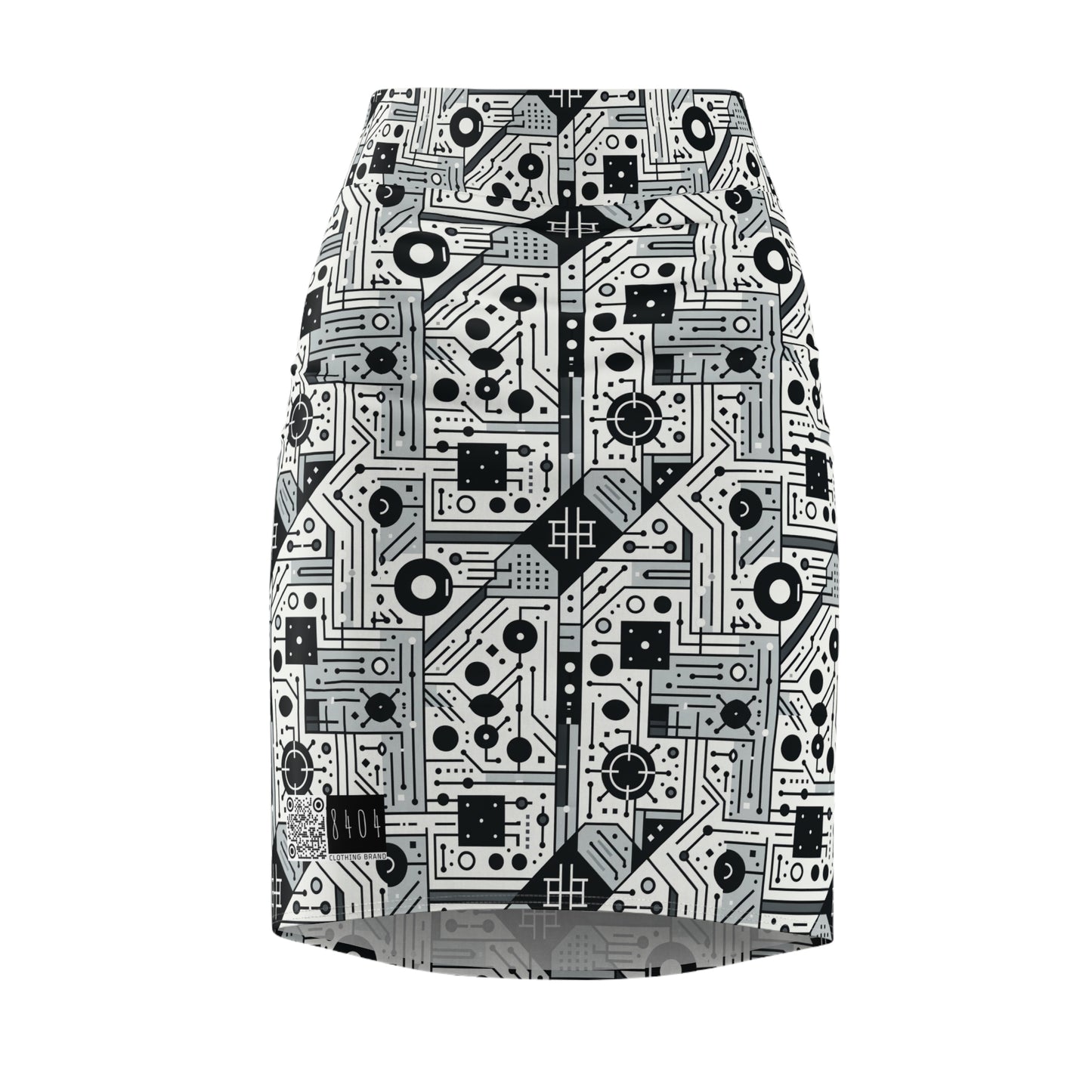 Digital Minimalism Minimalist Tech Women's Pencil Skirt - 8404 Design-48