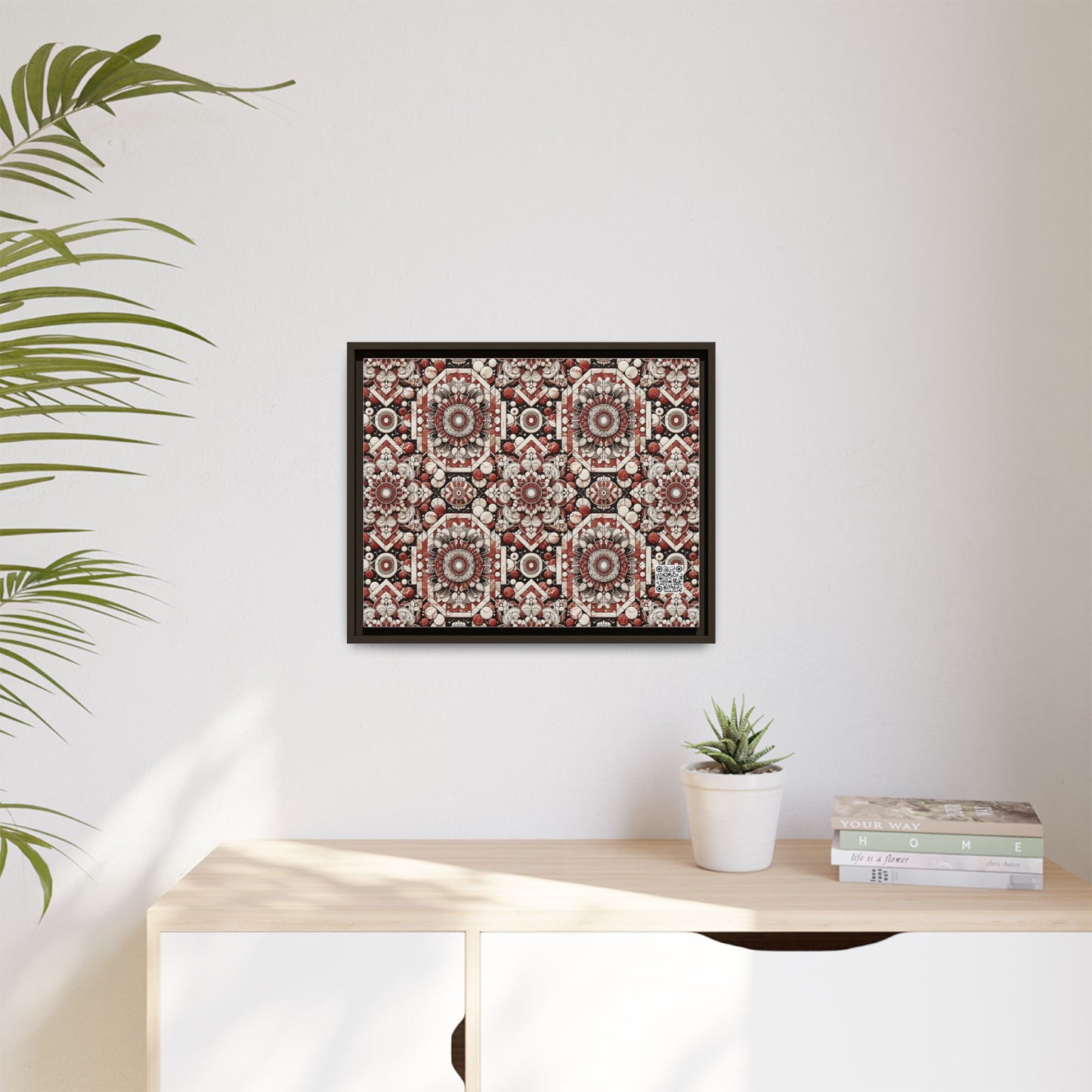 Neo Jomon Sculptural Aesthetics Artisanal Streetwear Matte Canvas, Framed (multi-Color) - 8404 Design-55 A