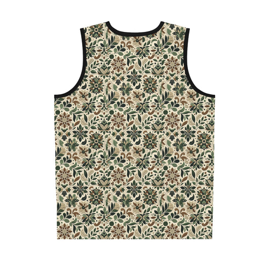 Streetwear Sustainability Environmentally Conscious Streetwear with a Natural Aesthetic Basketball Jersey - 8404 Design-56