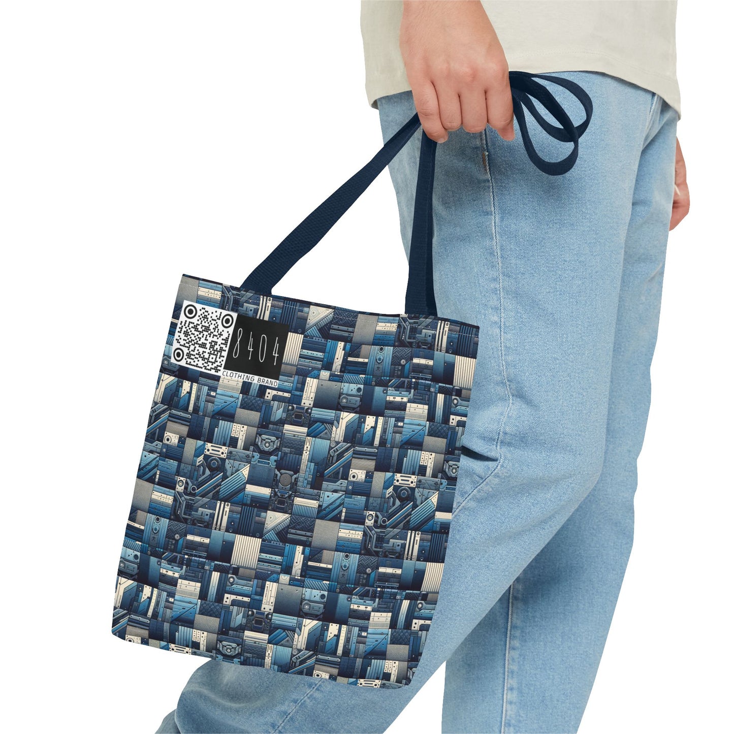 Tech-Inspired Utility Tech-Forward Streetwear With Utilitarian Edge Tote Bag - 8404 Design-44