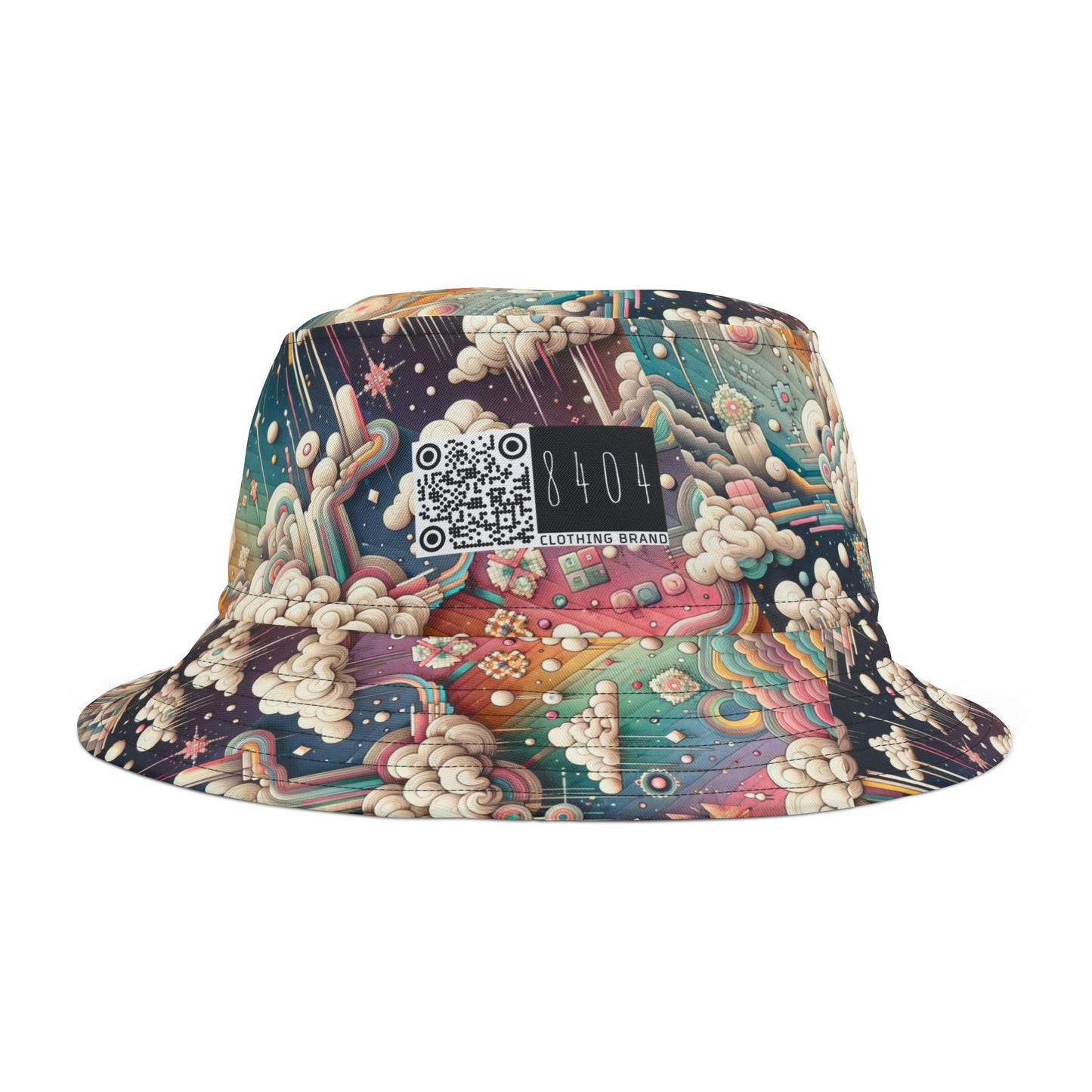 Digital Dreamland Whimsical and Nostalgic Streetwear With a Digital Twist Bucket Hat - 8404 Design-52