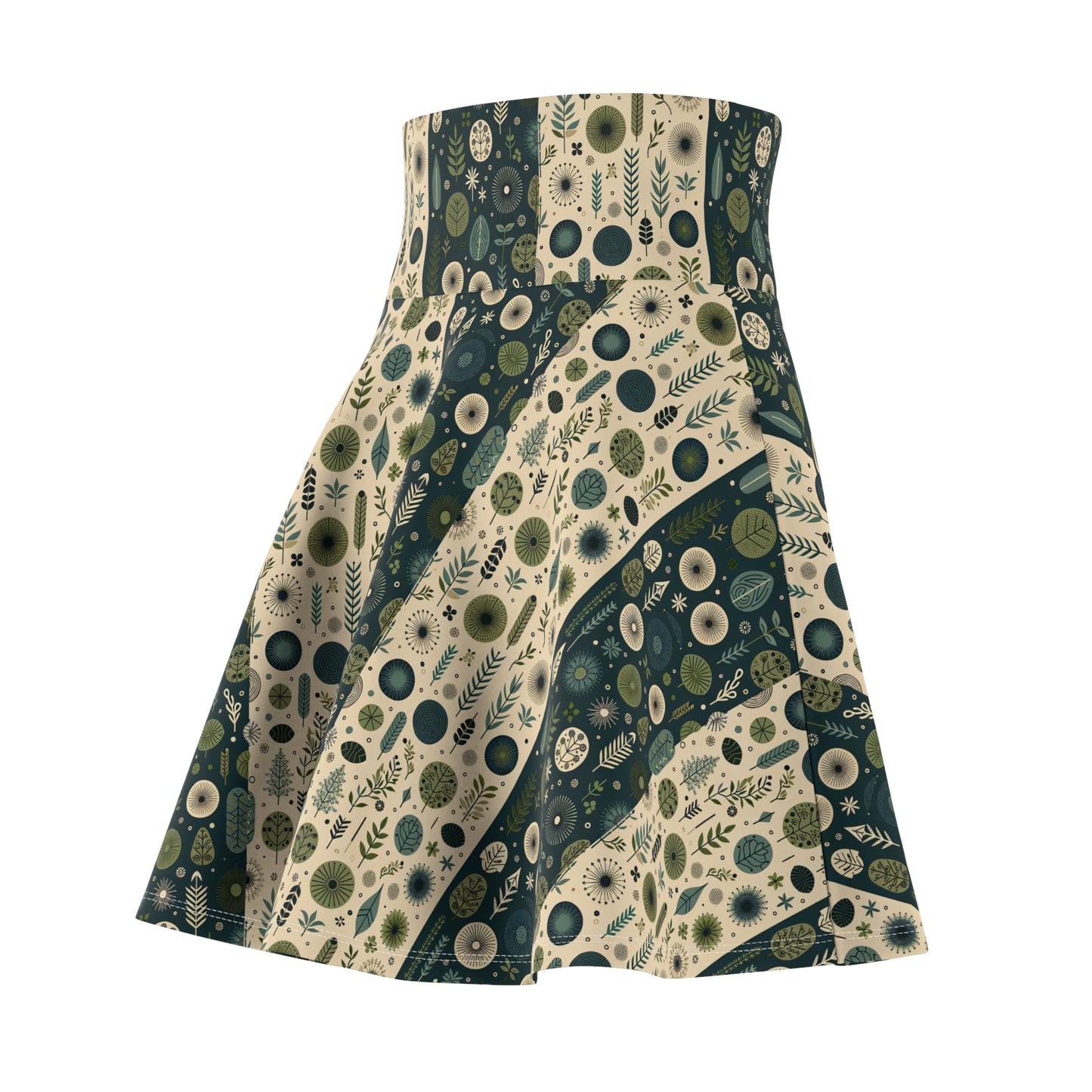 Sustainable Street Utility Sustainable Tech Streetwear Women's Skater Skirt - 8404 Design-62