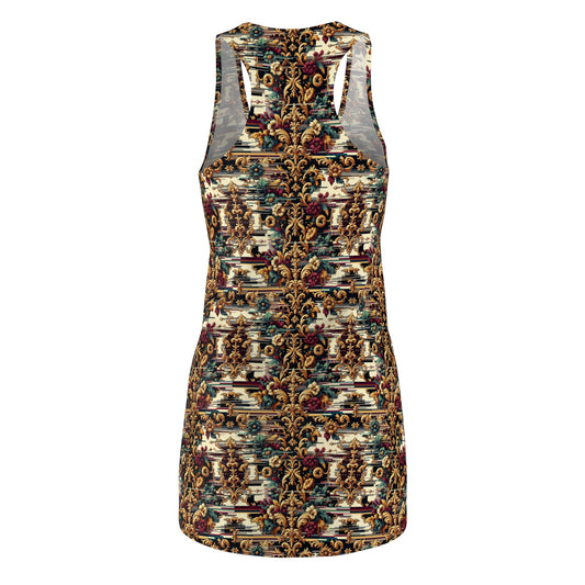 Digital Renaissance Modern Baroque Fusion Women's Cut & Sew Racerback Dress - 8404 Design-63