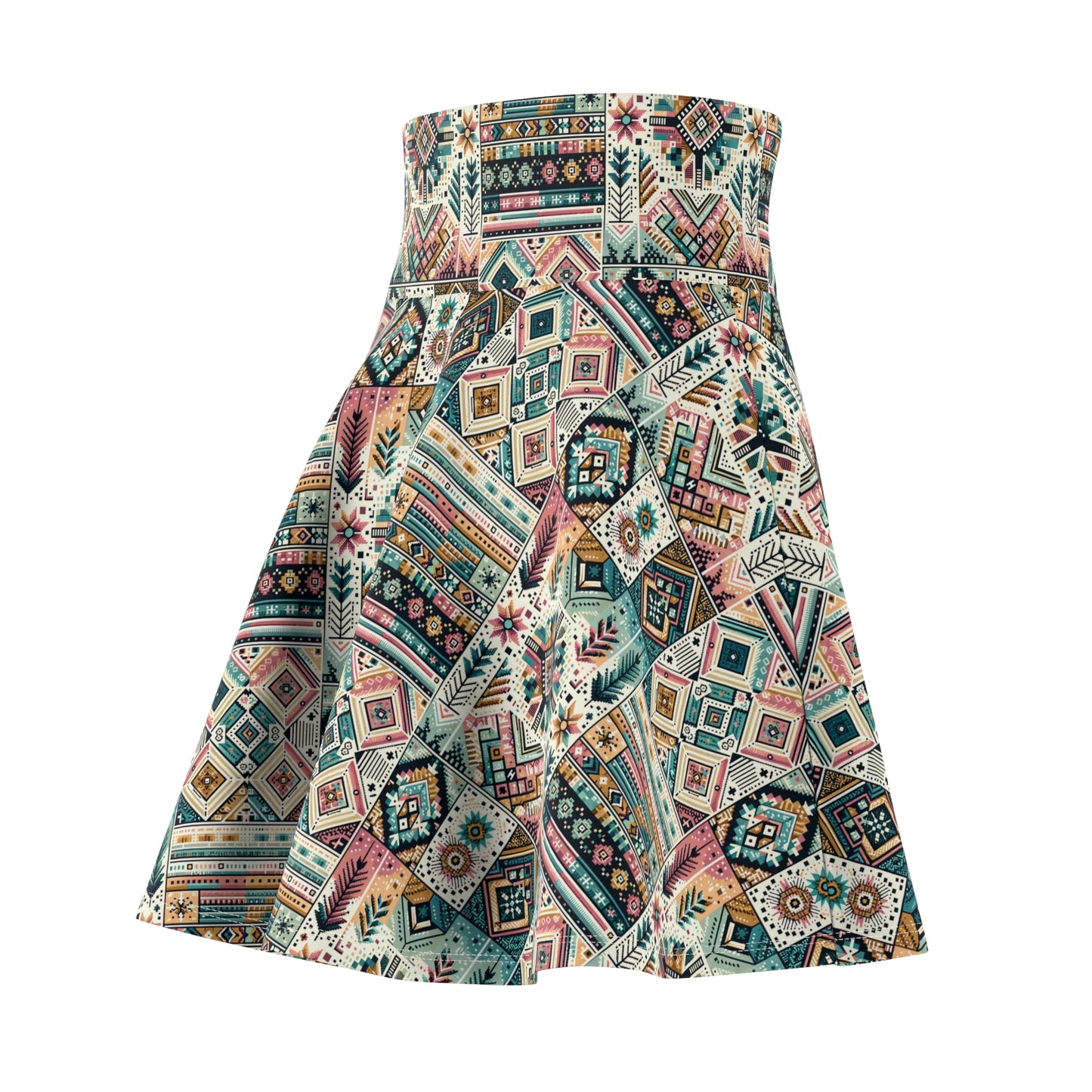 Digital Artisanal Fusion Digital Artisanal Women's Skater Skirt - 8404 Design-49