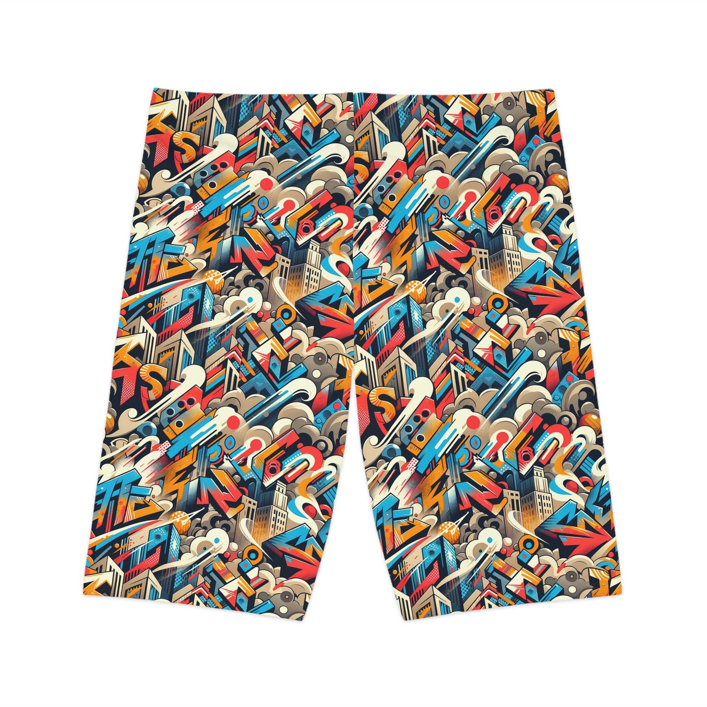 Neo-Traditional Street Art Modern Street Art Fusion Women's Bike Shorts - 8404 Design-44