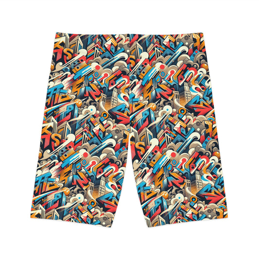 Neo-Traditional Street Art Modern Street Art Fusion Women's Bike Shorts - 8404 Design-44
