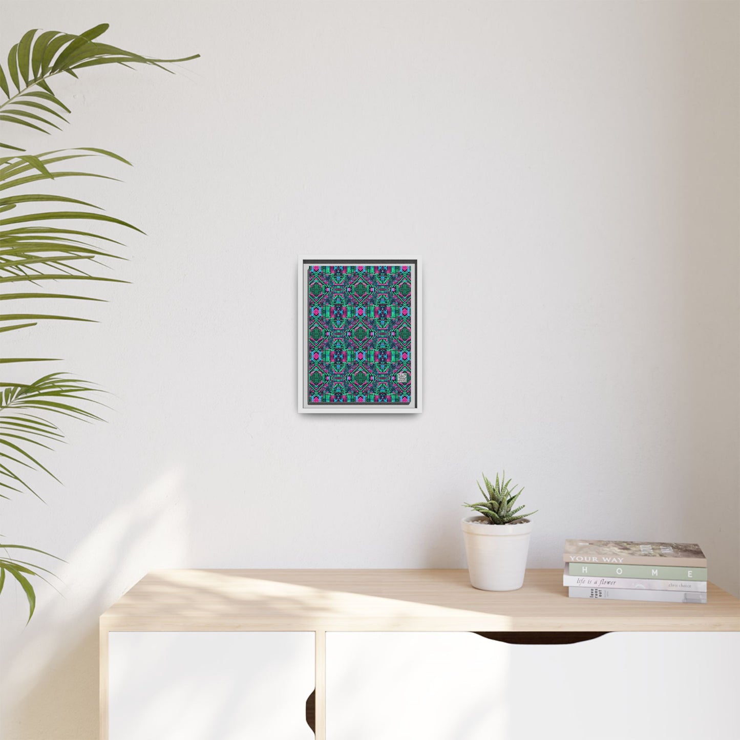 Digital Glitch Vibes Tech-Inspired Streetwear Matte Canvas, Framed (multi-Color) - 8404 Design-71 A