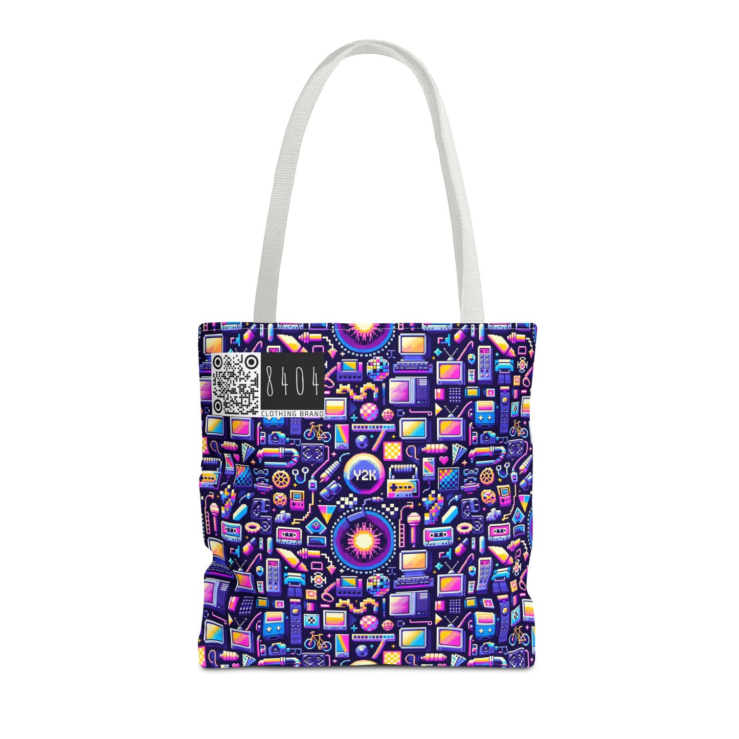 Digital Nostalgia Modern Retro Fusion Tote Bag - 8404 Design-64