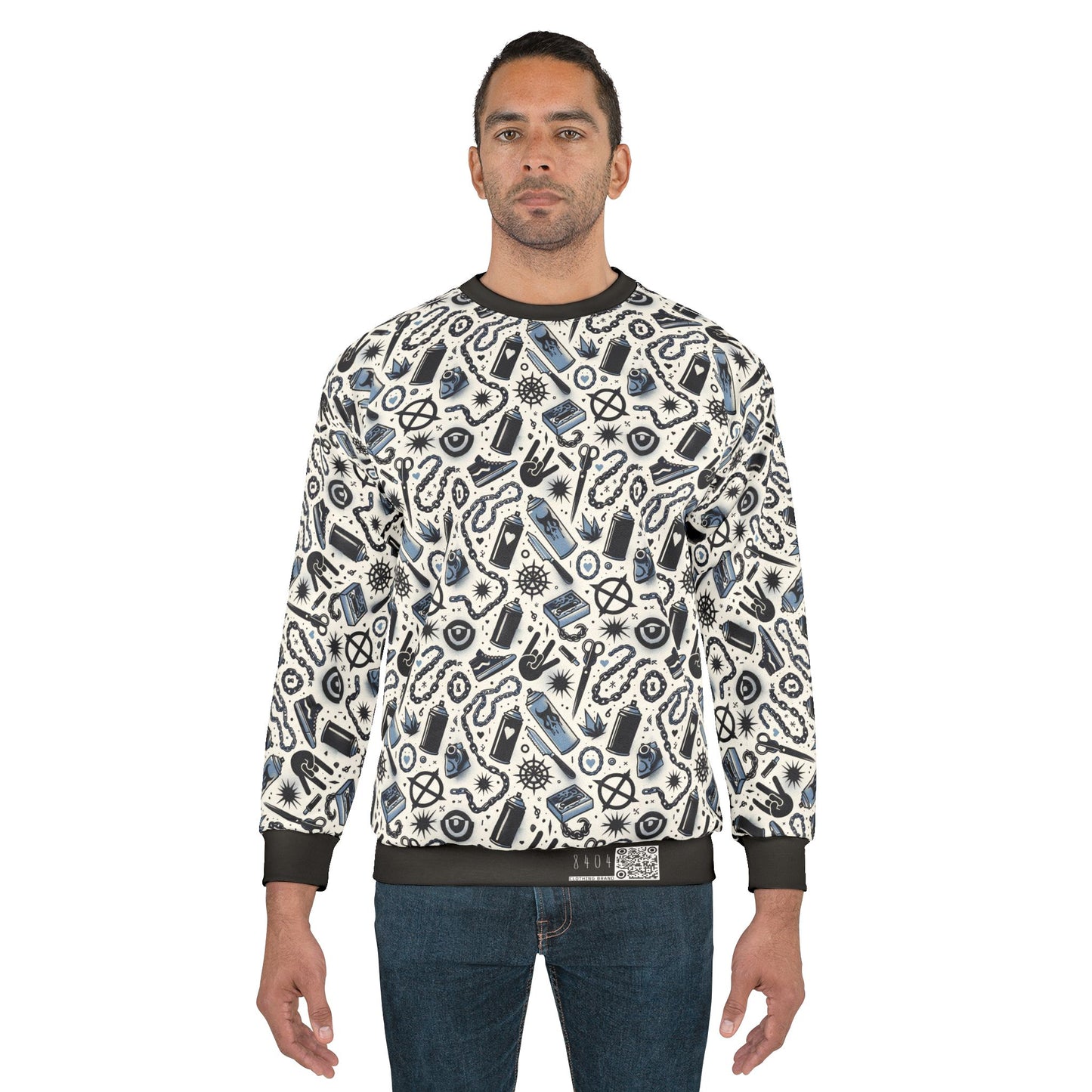 Cultural Rebellion Graphics Edgy and Rebellious With a Hint of Nostalgia Sweatshirt - 8404 Design-57