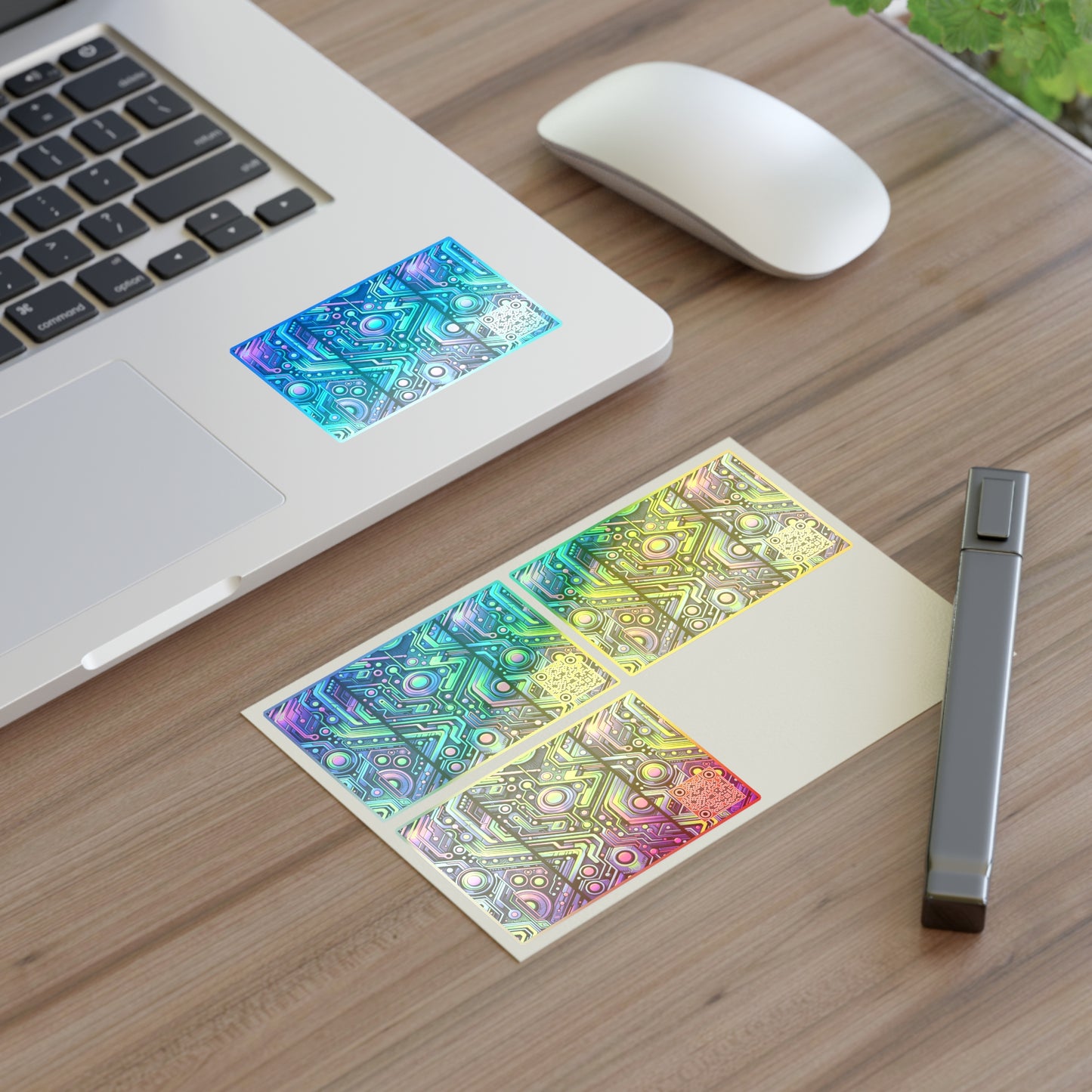 Tech-Infused Neon Tech-Forward Streetwear Sticker Sheets - 8404 Design-44