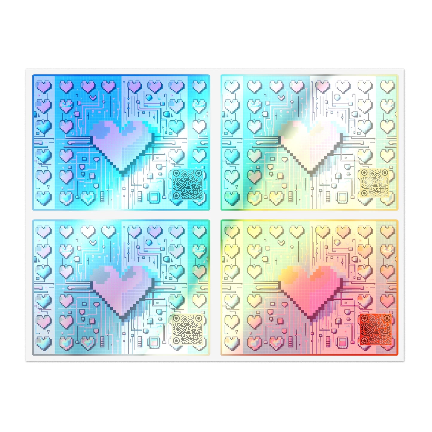 Digital Romance Modern Tech Romance Sticker Sheets - 8404 Design-44