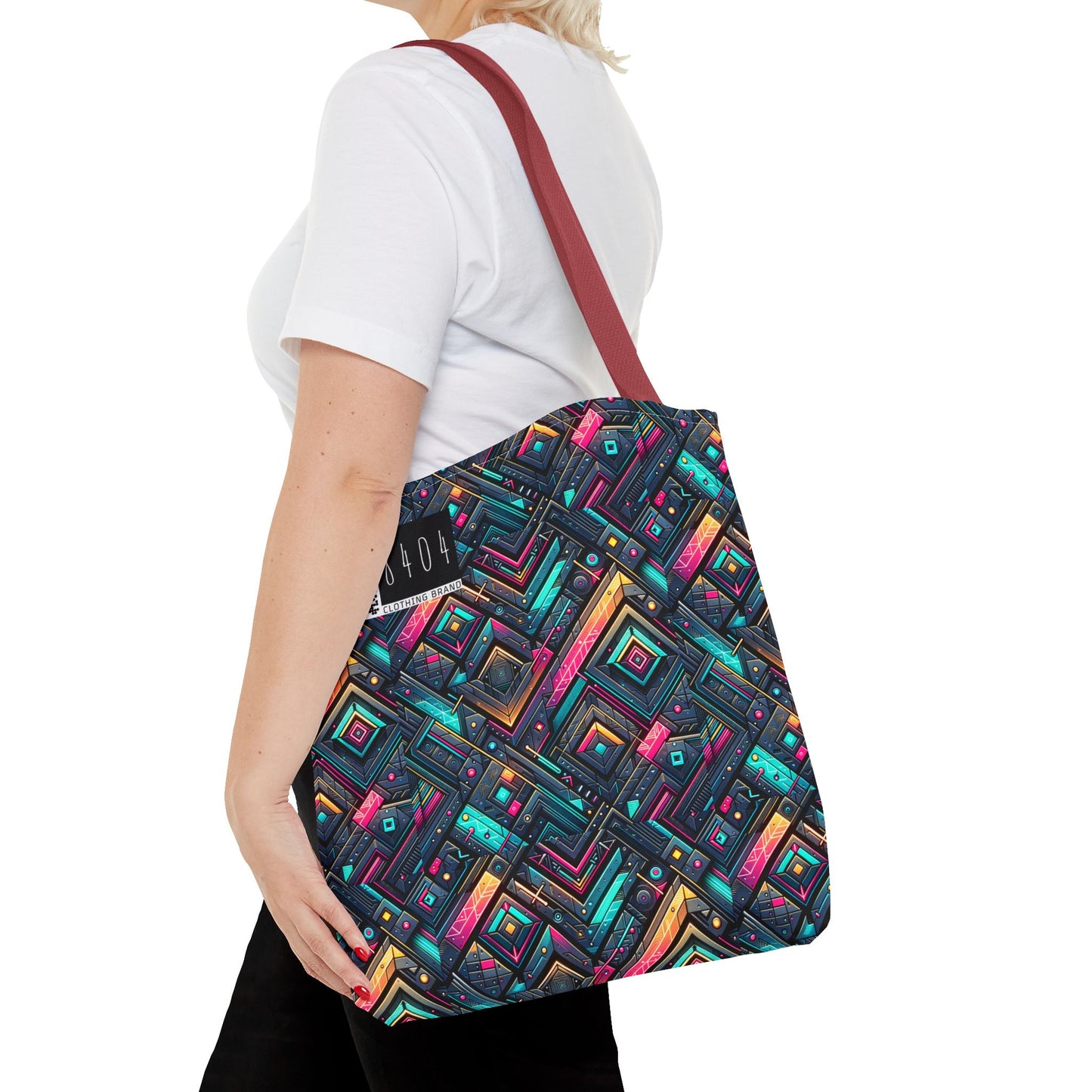 Tech-Inspired Graphics Cyberpunk Cool Tote Bag - 8404 Design-67