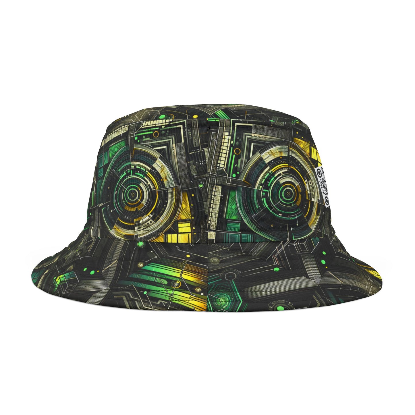 Tech Noir Graphics Tech-Inspired Streetwear Bucket Hat - 8404 Design-57