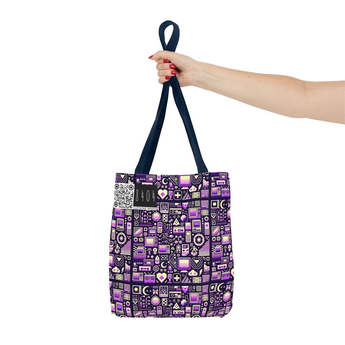 Digital Nostalgia Remix Modern Vintage Fusion Tote Bag - 8404 Design-54