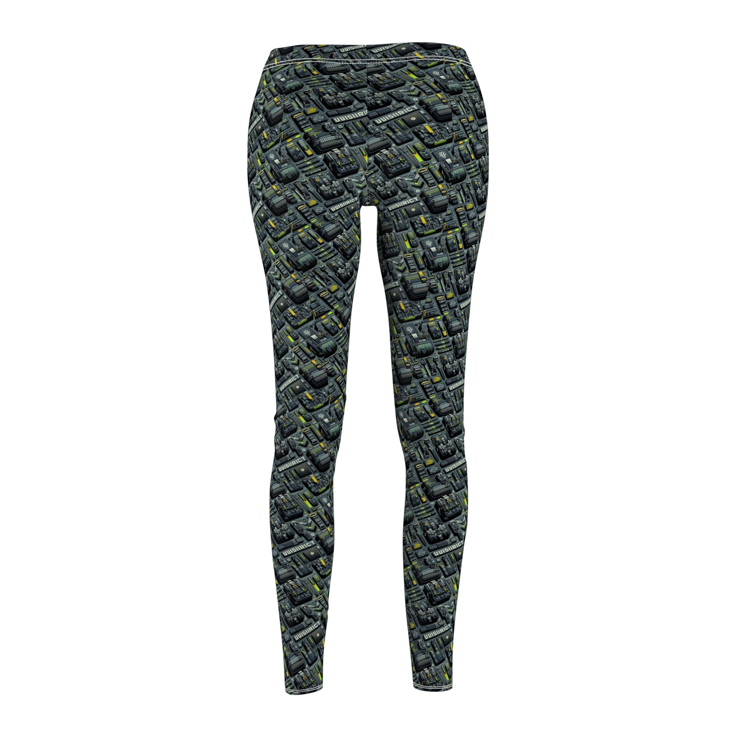 Tech Utility Streetwear Futuristic Tech-Forward Women's Cut & Sew Casual Leggings - 8404 Design-47