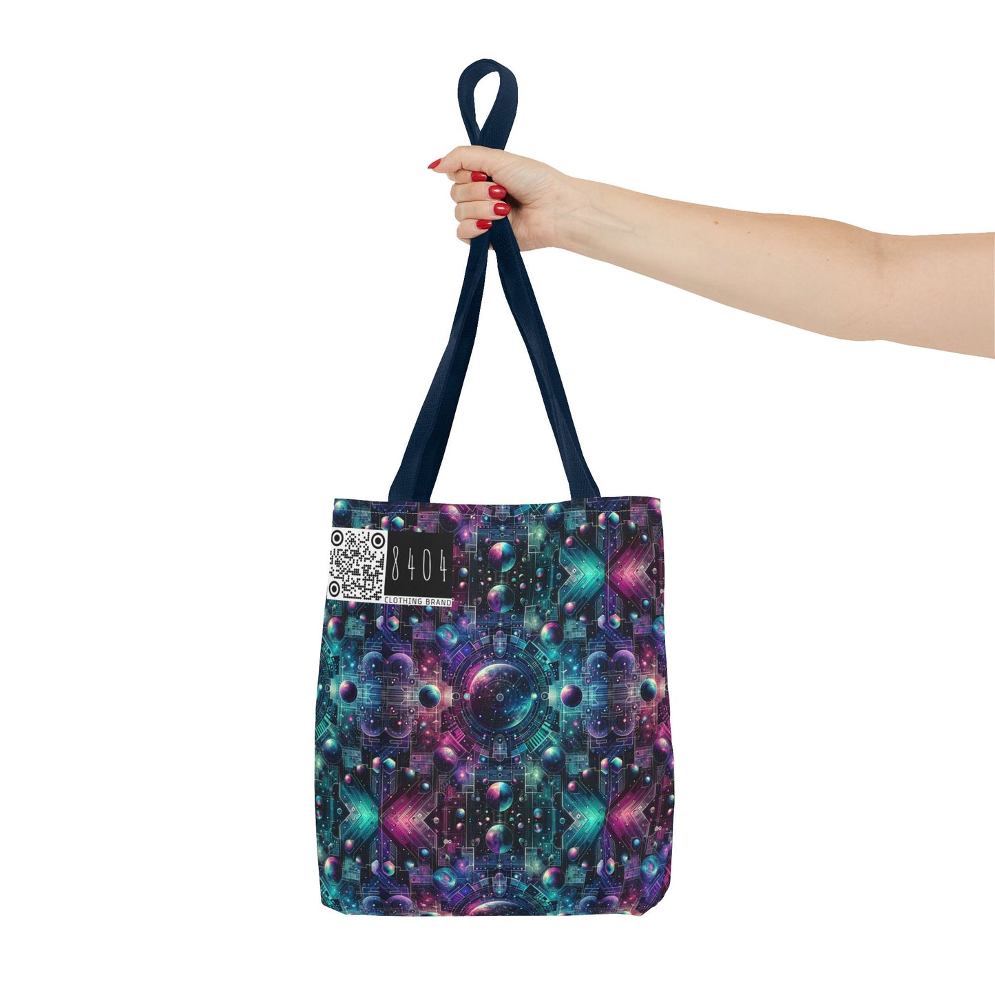 Galactic Hues Tech-Forward Cosmic Fusion Tote Bag - 8404 Design-59