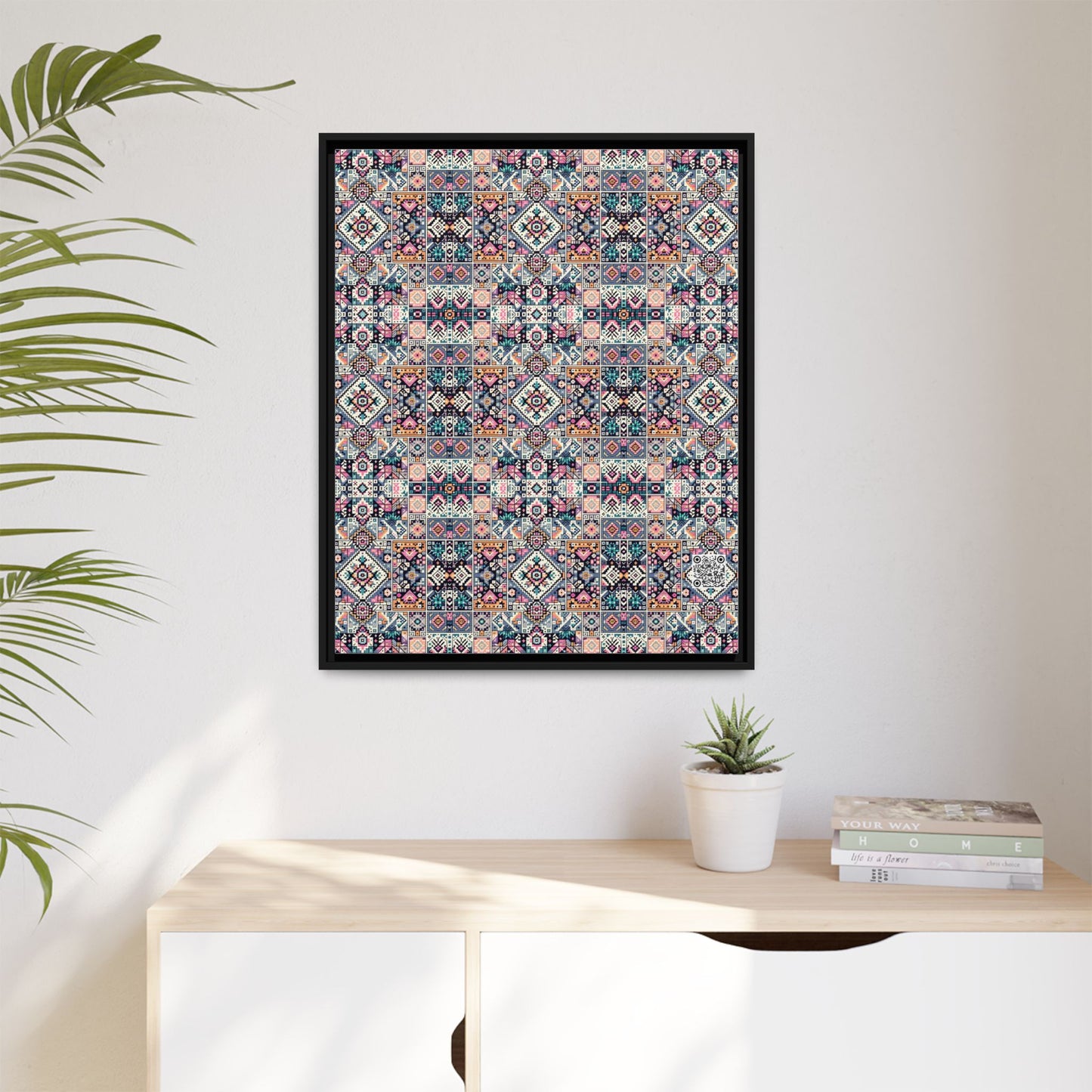 Matte Canvas, Framed (multi-Color) - 8404 Design-01