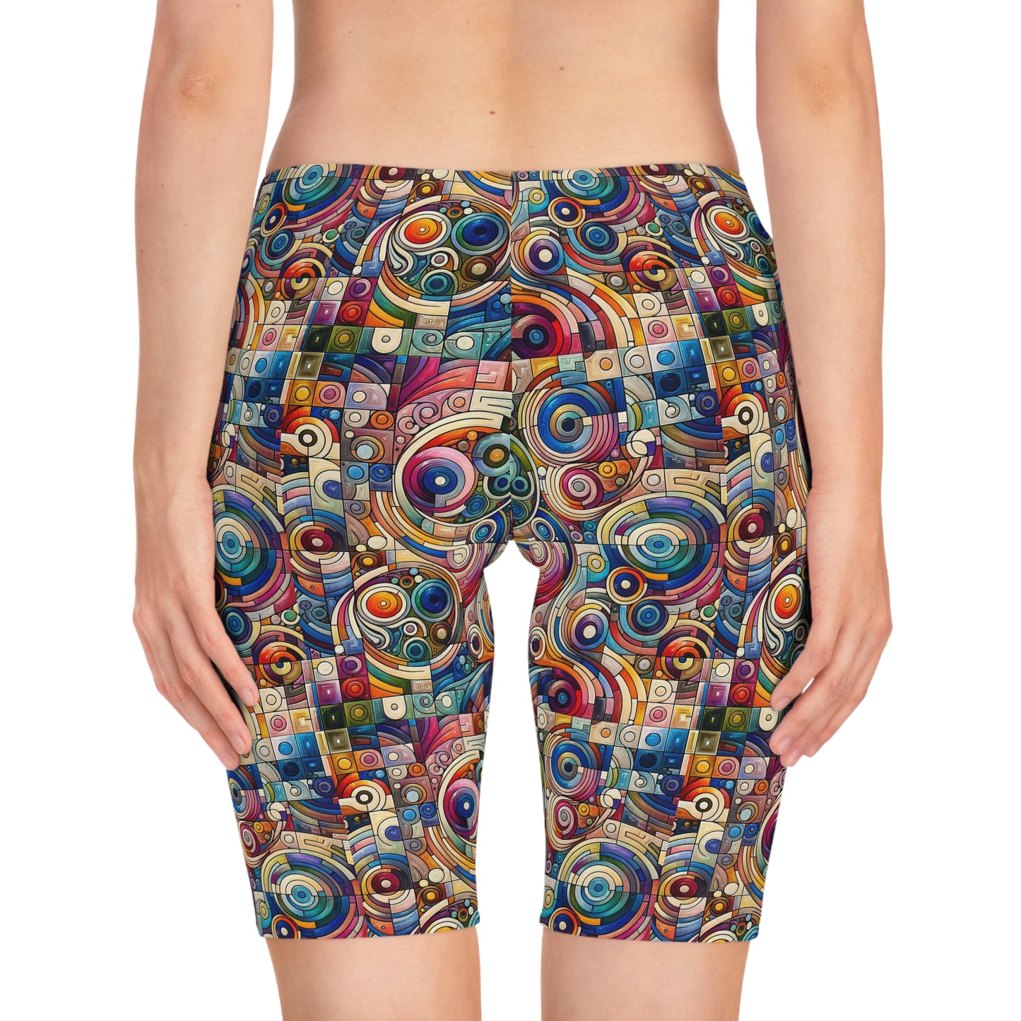 Digital Artistic Expression Artistic Streetwear Women's Bike Shorts - 8404 Design-49