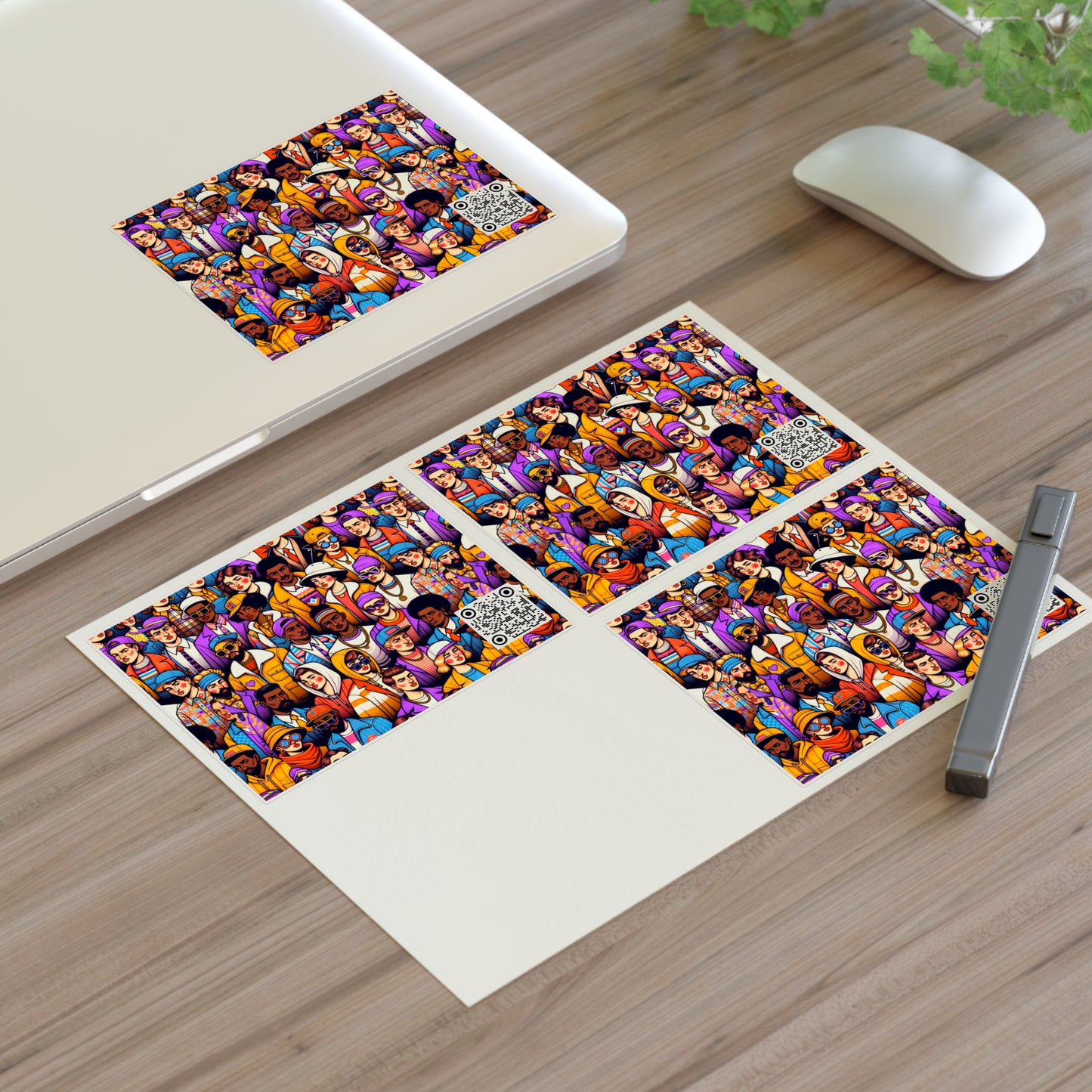 Digital Retro Aesthetics Nostalgic Yet Vibrant Streetwear With a Modern Twist Sticker Sheets - 8404 Design-58