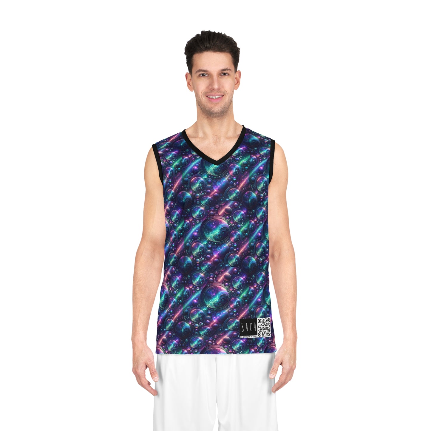 Iridescent Tech Fusion Tech-Forward Streetwear Basketball Jersey - 8404 Design-51